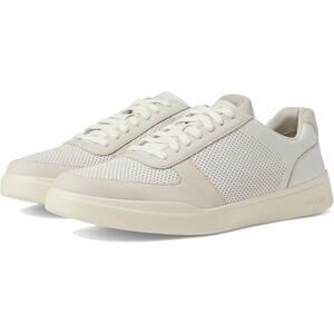 Cole Haan 10.5 Ivory Silver Birch Grand Crosscourt Modern Perf Sneaker P3-23